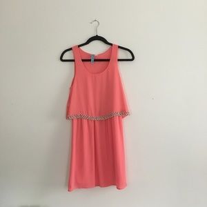 Pink swing dress